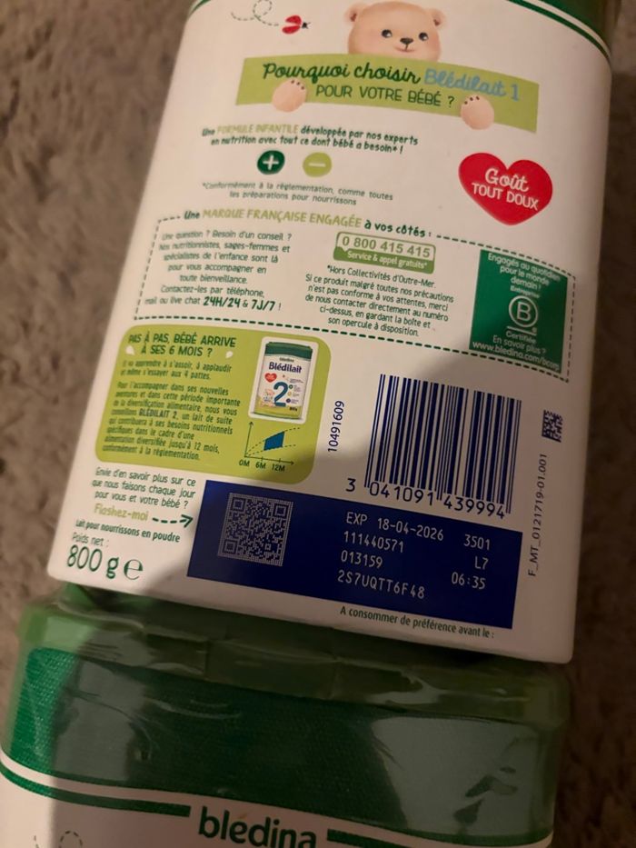 Lait Bledina - photo numéro 2