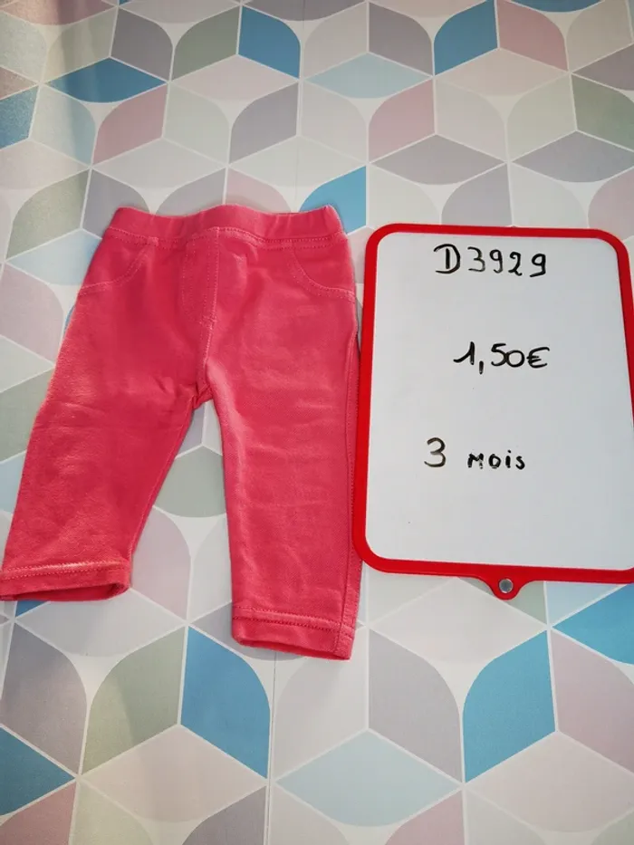 D3929 - jegging fille 3 mois - photo numéro 3