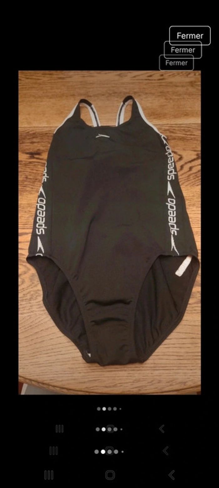 Maillot de bain Speedo noir fr 16 ans - photo numéro 2