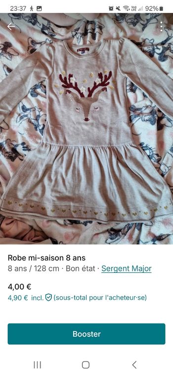 Robe mi-saison 8 ans