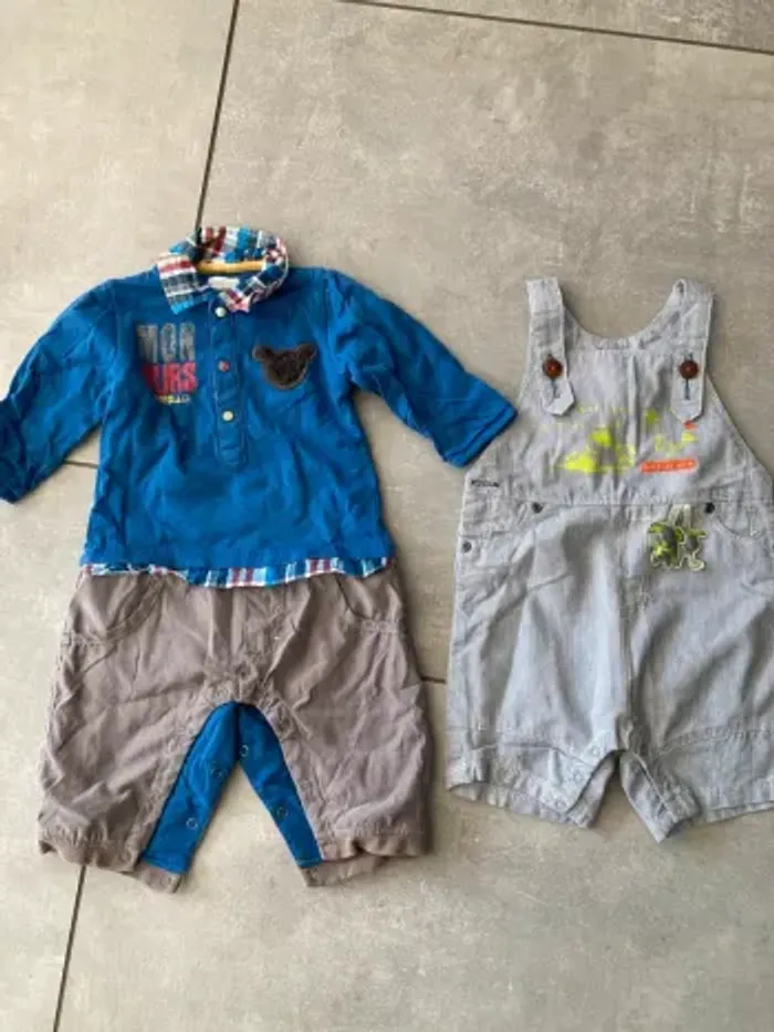 lot de vetements bébé garçons taille 6 mois marques diverses - photo numéro 5