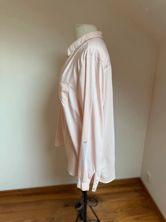 superbe blouse fluide coupe chemise en coton grain de malice 48 - photo numéro 7