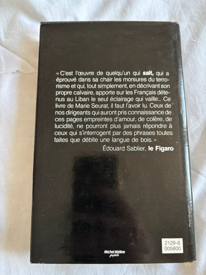 Livre Les corbeaux d’Alep – Marie Seurat – 1988 – Édition France Loisirs - photo numéro 2