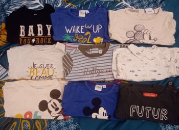 Lot 9 hauts manches longues 3 mois