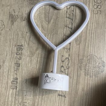Lampe coeur led à piles