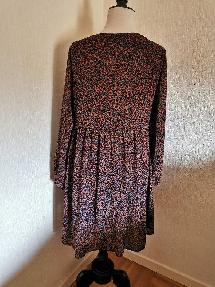 Robe fluide imprimé léopard Majolica T38 - photo numéro 5