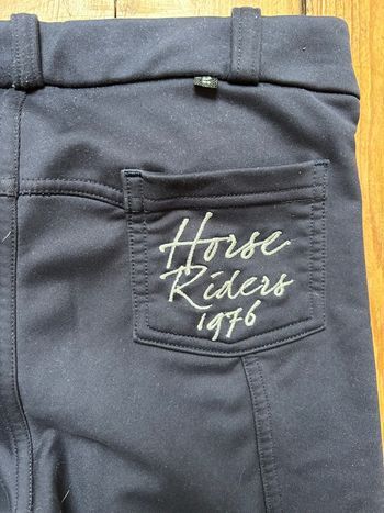 Pantalon équitation marine chaud et confortable 10 ans Fouganza Decathlon