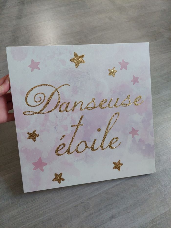 Toile décorative danseuse étoile/ ballerine 30x30 cm But excellent état - photo numéro 6