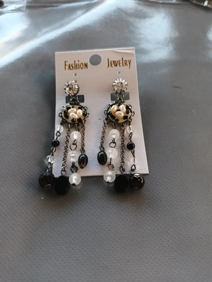 Boucle fantaisie noir Multi