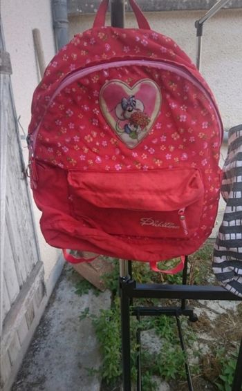 Sac à dos Diddlina, Rouge. Bon etat