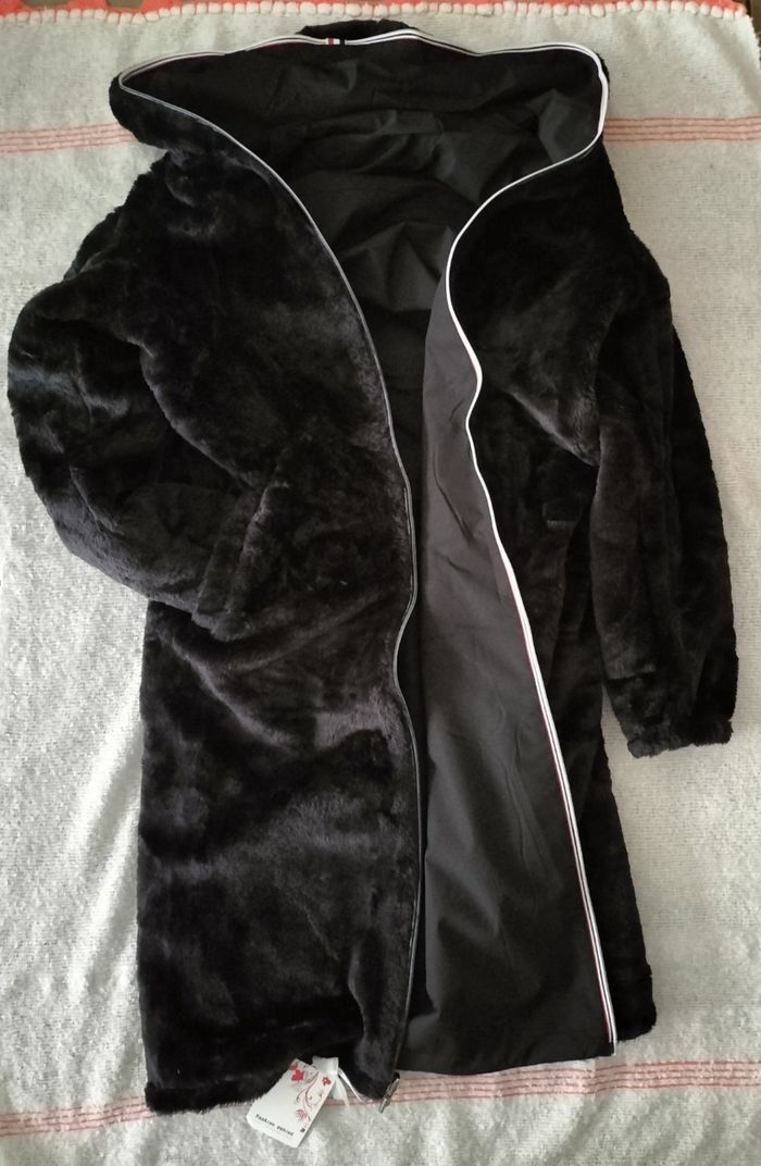 Manteau long réversible taille L neuf - photo numéro 3