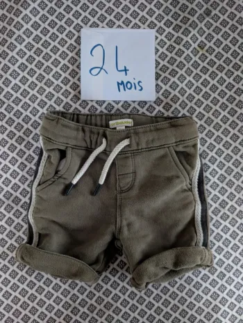 Short bébé garçon 24 mois