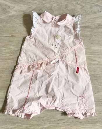 barboteuse rose pâle 6mois (Berlingot)