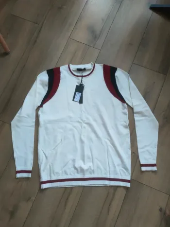 Pull blanc homme XL kenzarro xl neuf