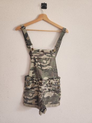 Salopette short femme 34 Jennyfer – motif militaire – bon état