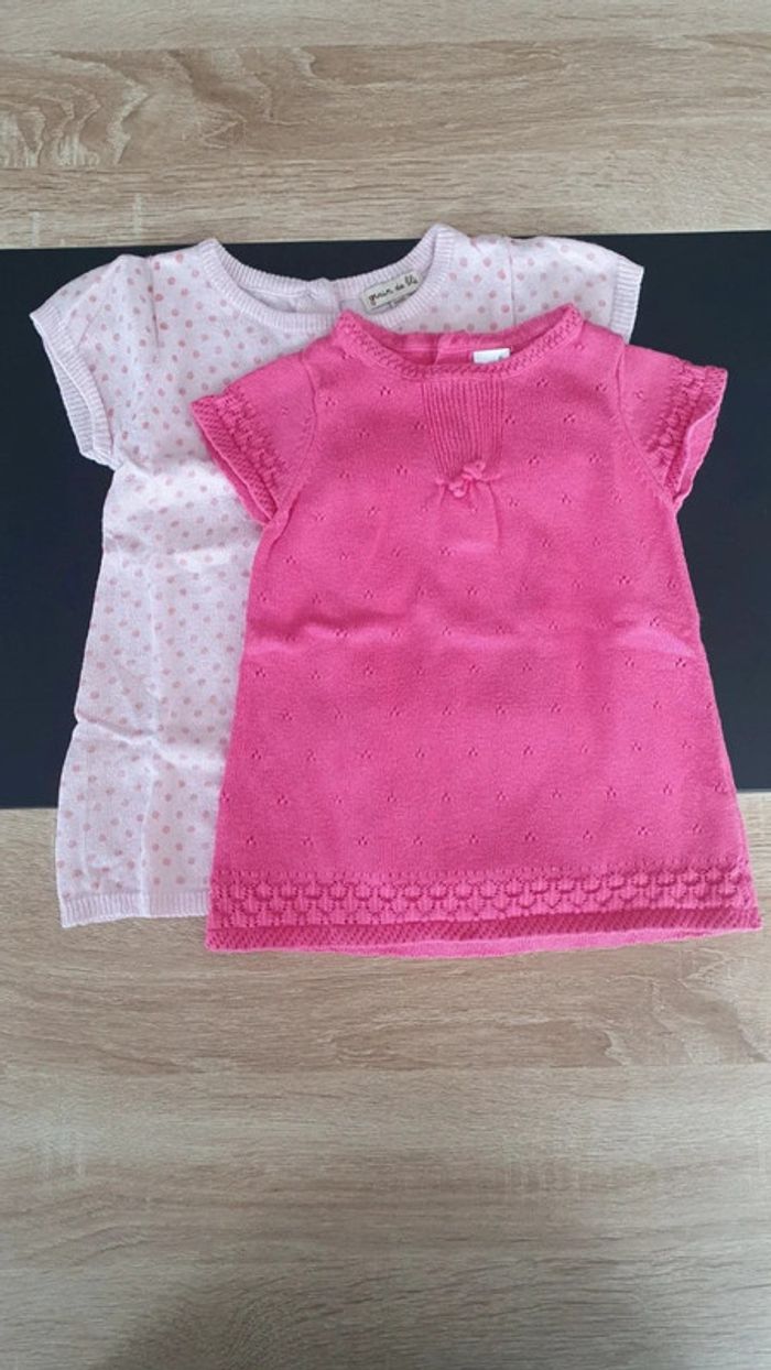 Lot de 2 robe/tunique 6 mois