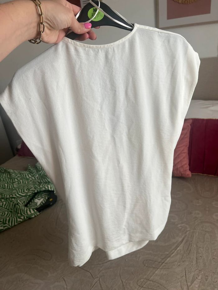 Blouse cache cœur blanche - photo numéro 3