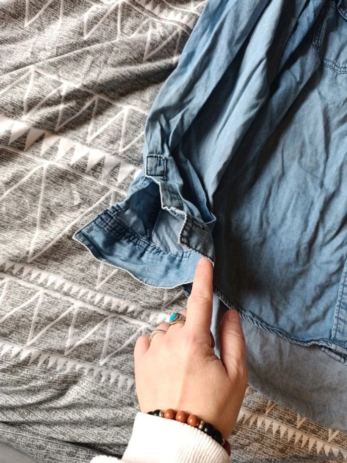 Chemise effet jean - photo numéro 4