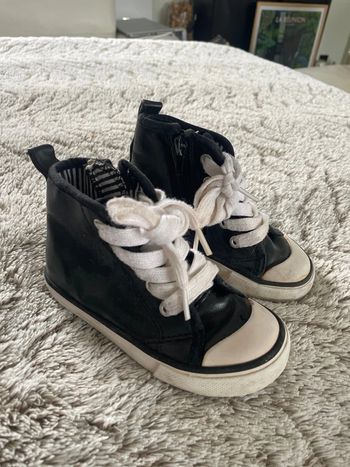 Chaussure montante basket noir vertbaudet