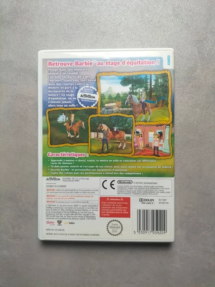 Jeu Wii – Barbie Cavalière : Stage d’équitation - photo numéro 2