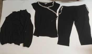 Lot 3 vêtements noirs L/40-42