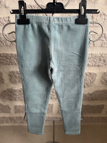 Pantalon leegings fille velours 5 ans