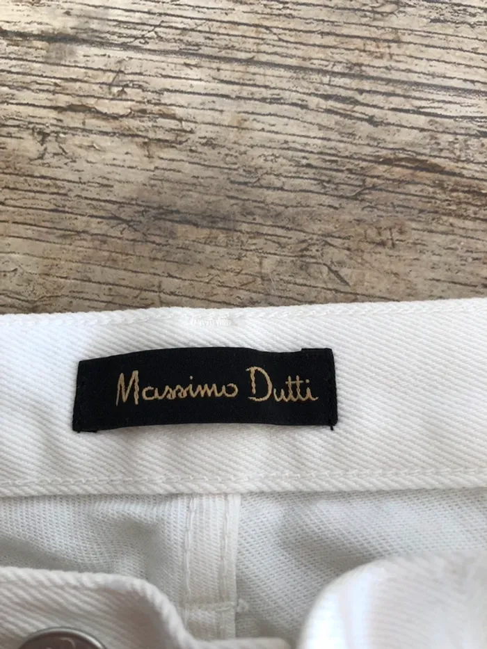 Jeans blanc Massimo Dutti - photo numéro 4