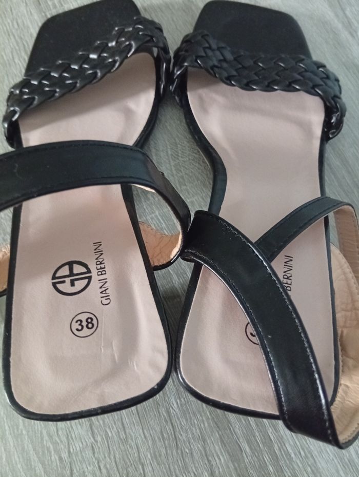 Jolie paire de sandales tressé p'tit talon - photo numéro 2