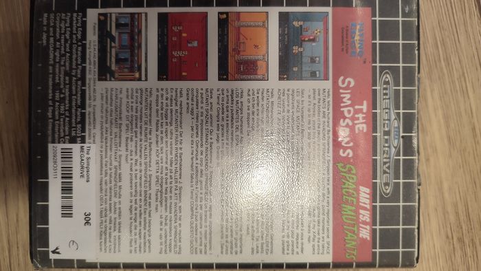 Simpsons Bart vs the Space mutants Sega mega drive - photo numéro 2