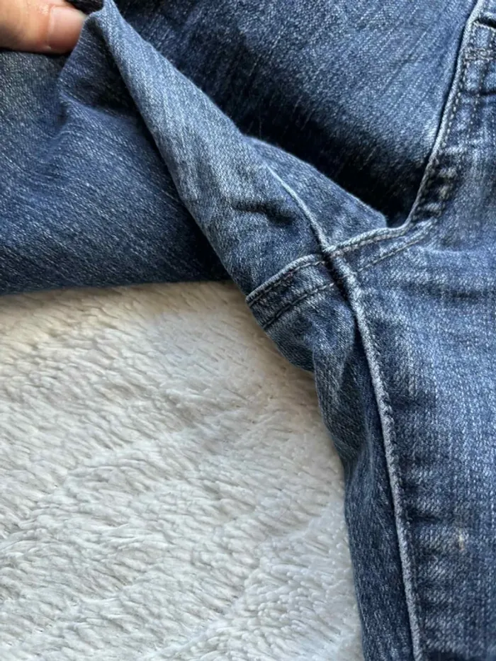 Jean Levi’s 505 Straight femme – taille 42/44 XL/2XL bleu foncé mi taille Modèle US rare - photo numéro 6