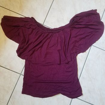 Tee-shirt manches à volant T.S