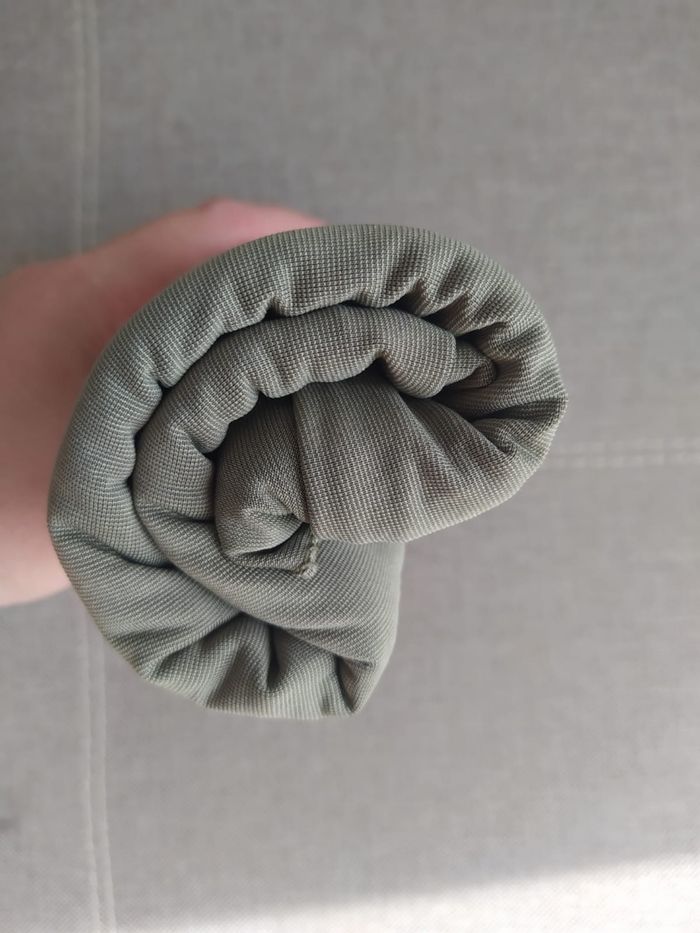 Voile hijab en jersey premium kaki clair - photo numéro 4