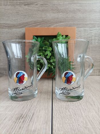 Lot 2 verres Bardinet