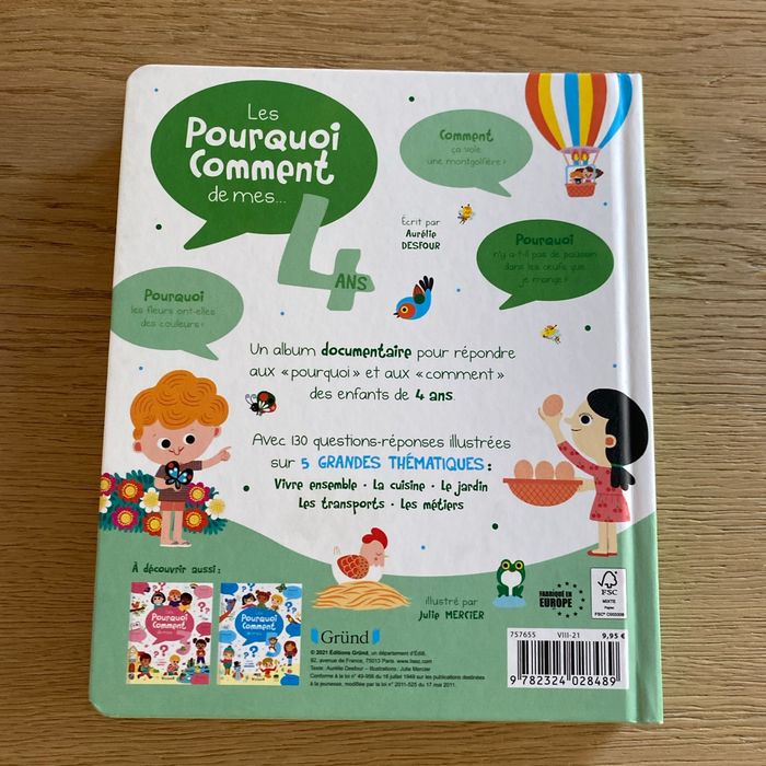 Livre « Les Pourquoi/Comment de mes … 4 ans - photo numéro 2