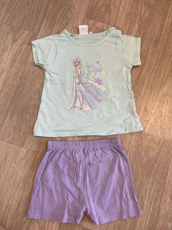 Pyjama short la reine des neiges