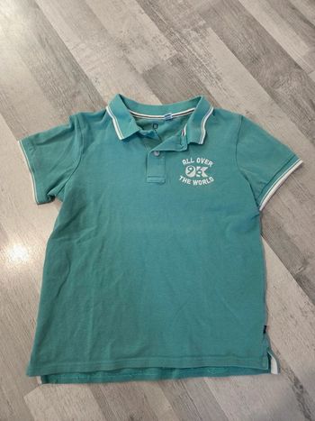 Polo enfant vert