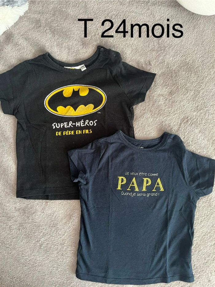 Lot de T-shirt T 24mois