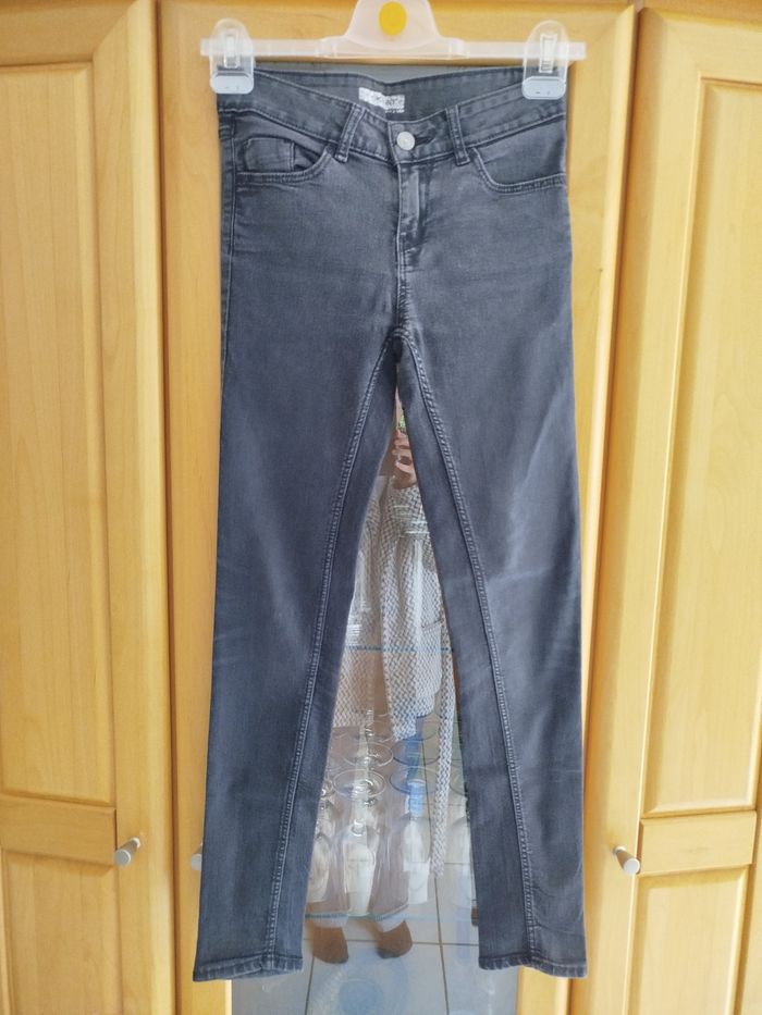 Jean noir délavé taille XS Kiabi
