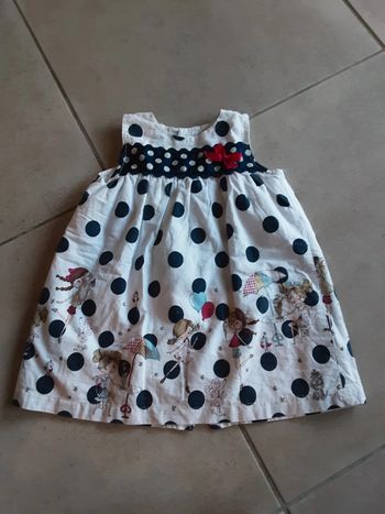 Robe été pointillé T. 18 mois