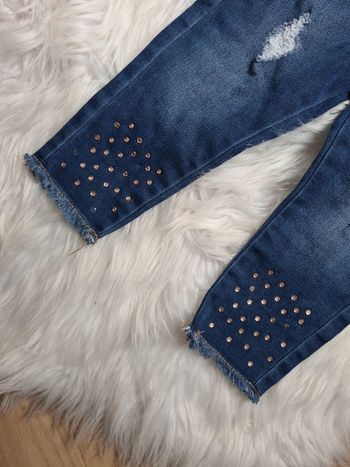 Jeans avec strass