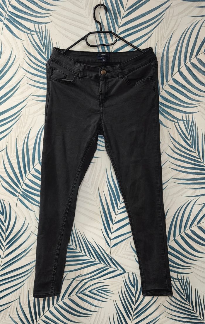 🌺 Jean skinny - noir - Kiabi - T38 🌺