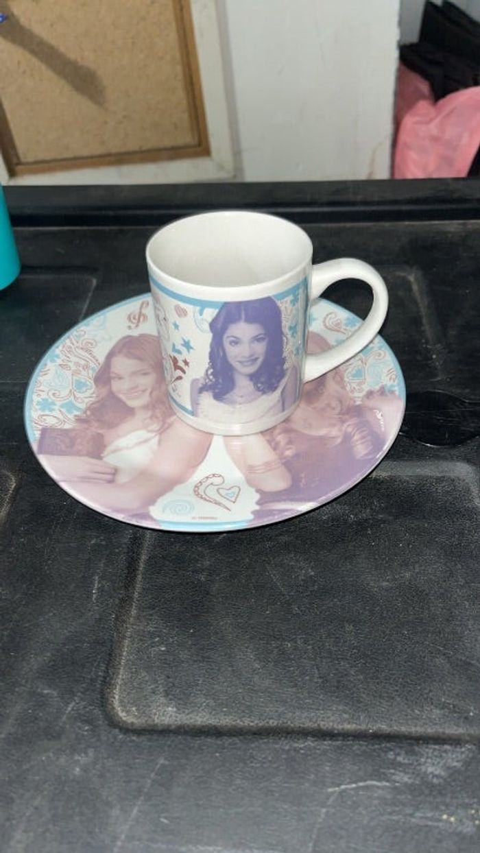 Tasse + assiette violetta