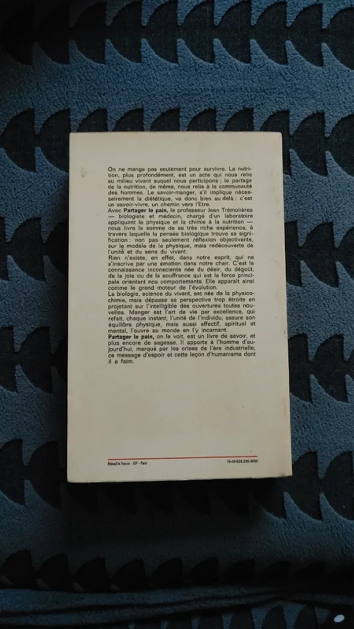 Livre du professeur Jean trémolière partager le pain sciences humaines - photo numéro 2