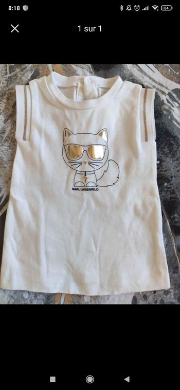 Robe Karl Lagerfeld 3 mois