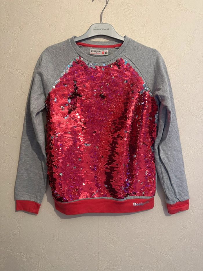 Sweat sequins magique imprimée à cœur fille 11-12 ans Desigual - photo numéro 11