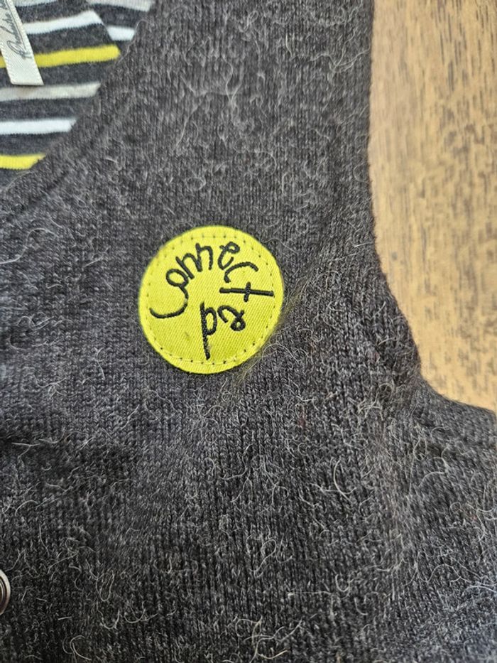 Gilet sans manche gris Orchestra 6 mois neuf - photo numéro 2