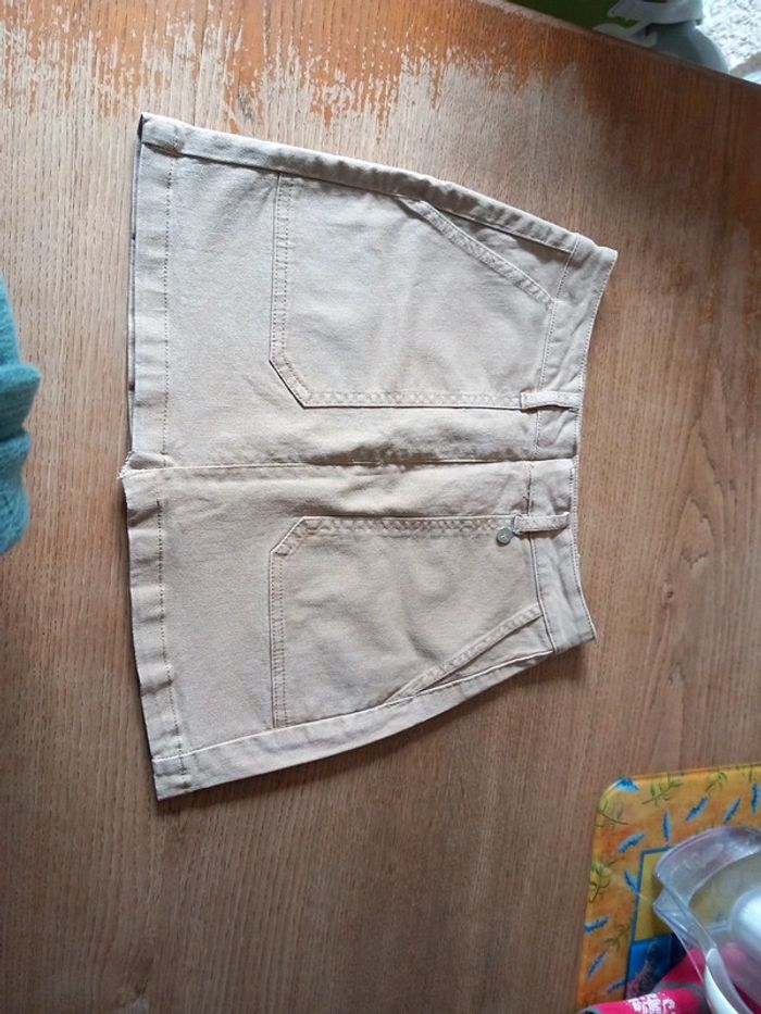 Jupe coton jean T36 Pull Bear - photo numéro 2