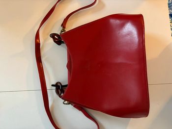 Sac cuir rouge Lovie