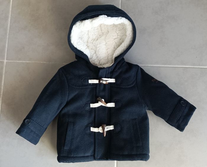 Manteau bleu caban