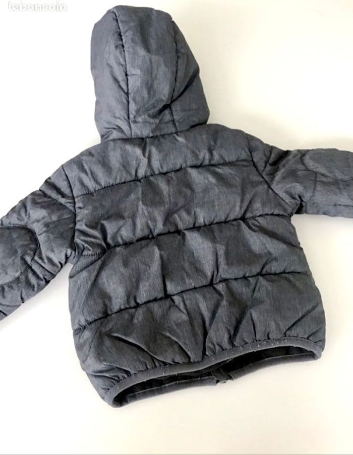Blouson doudoune gris 9 mois - photo numéro 2